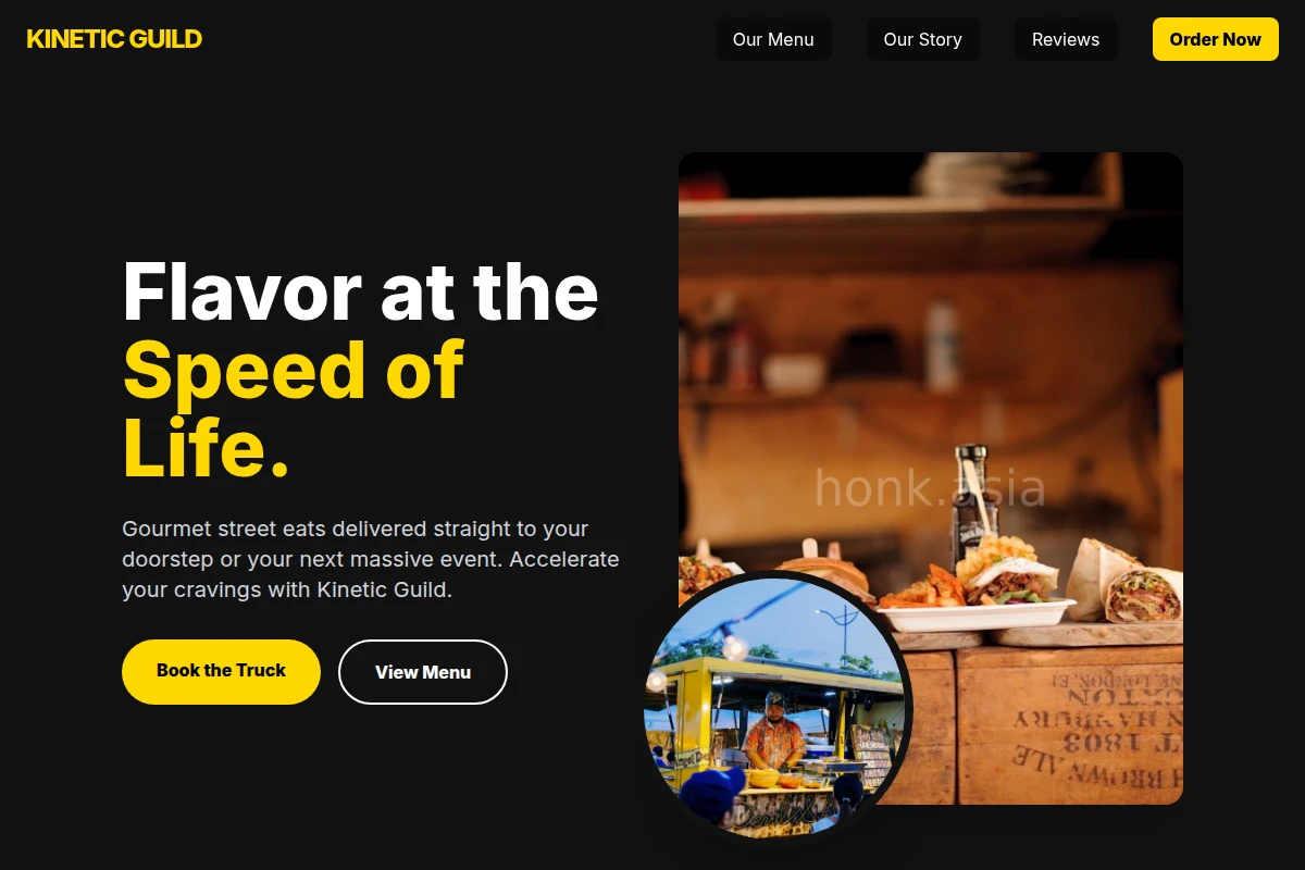 Courier Food Truck